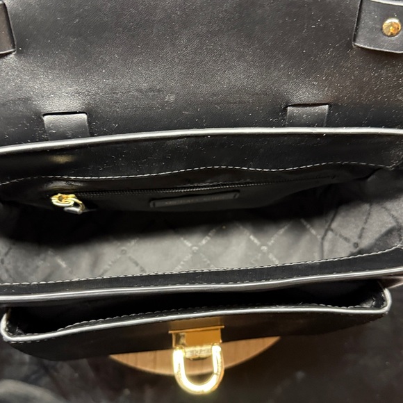 Michael Kors Black Satchel with Gold Accents - Picture 12 of 14
